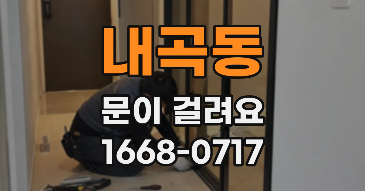 내곡동 문이 걸려요