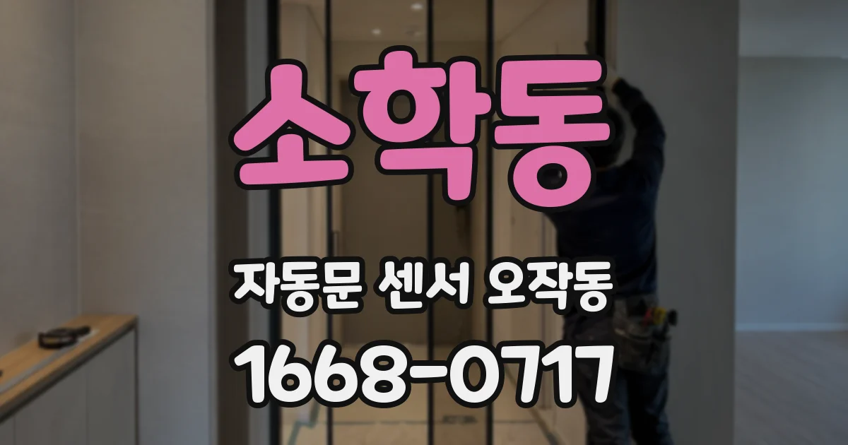 소학동 자동문 센서 오작동