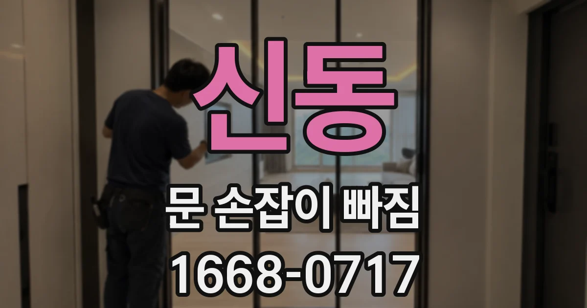 신동 문 손잡이 빠짐