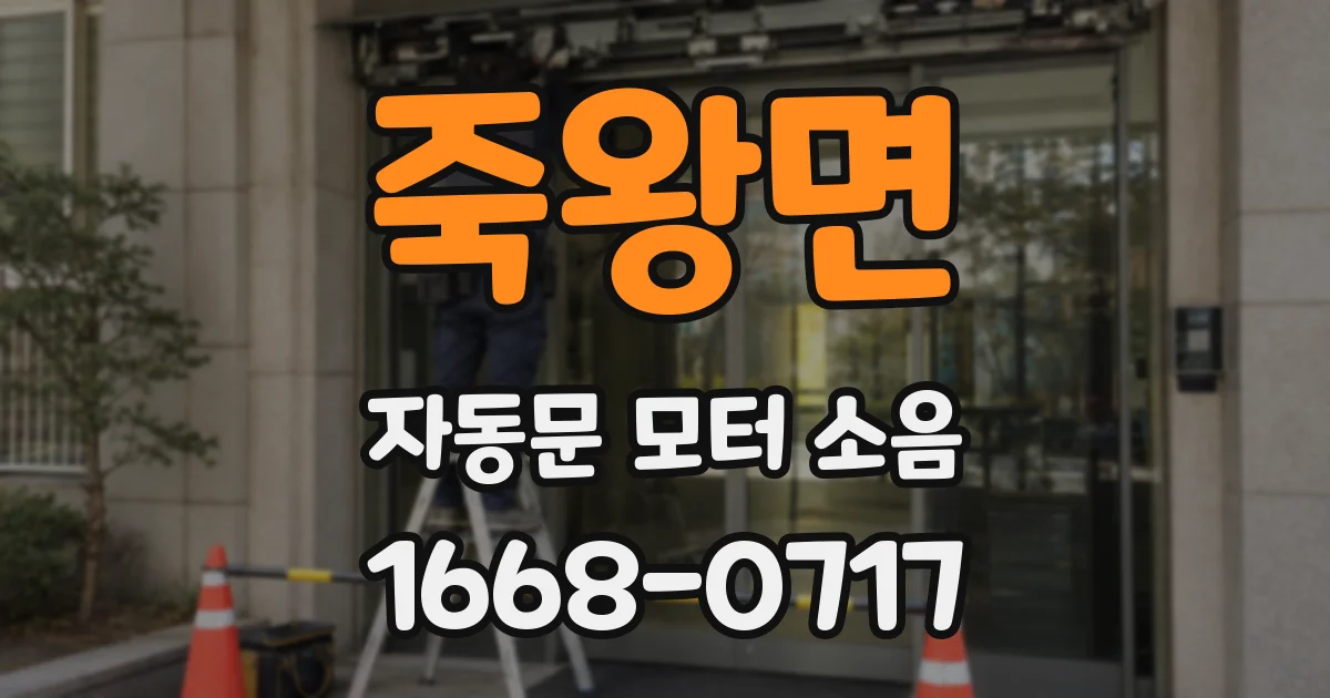 죽왕면 자동문 모터 소음