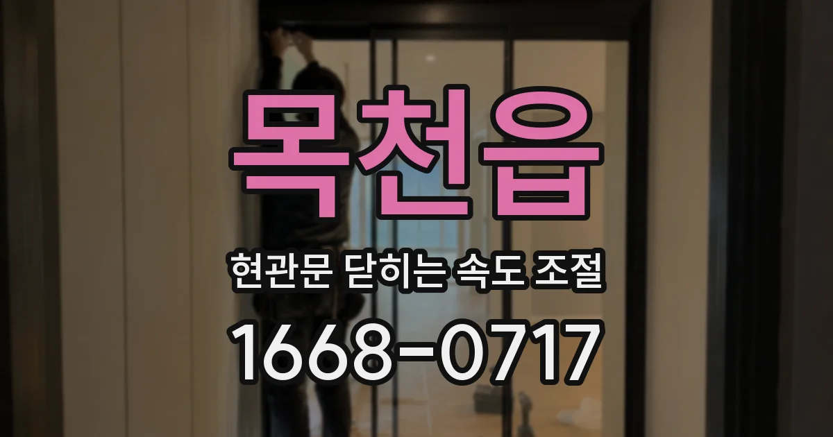 목천읍 현관문 닫히는 속도 조절