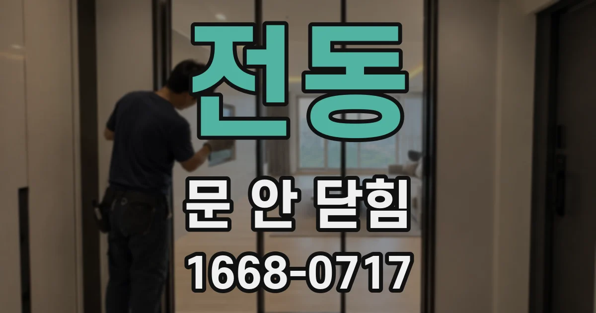 전동 문 안 닫힘
