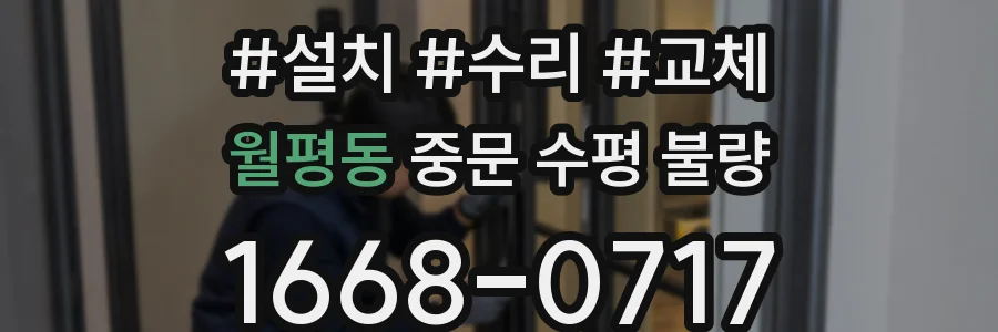 월평동 중문 수평 불량
