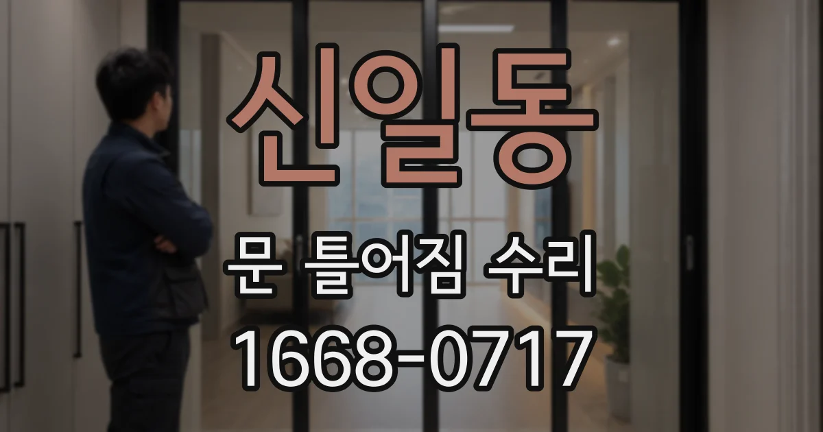신일동 문 틀어짐 수리