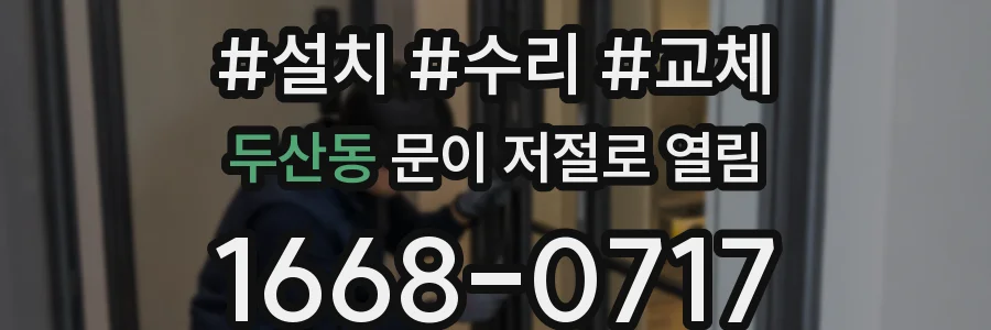 두산동 문이 저절로 열림