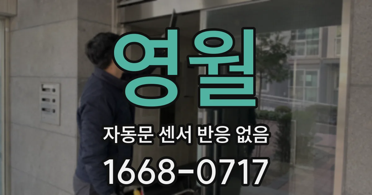 영월 자동문 센서 반응 없음