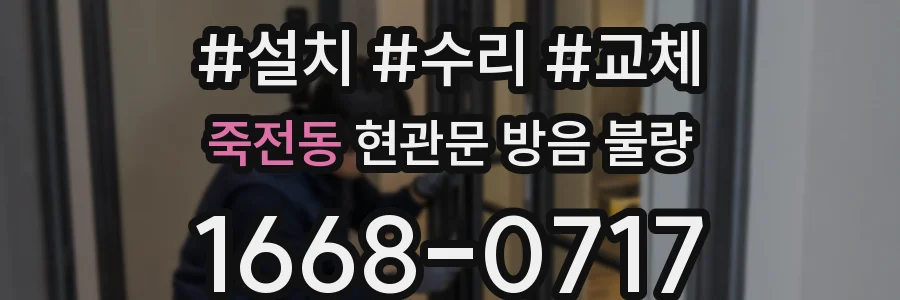죽전동 현관문 방음 불량