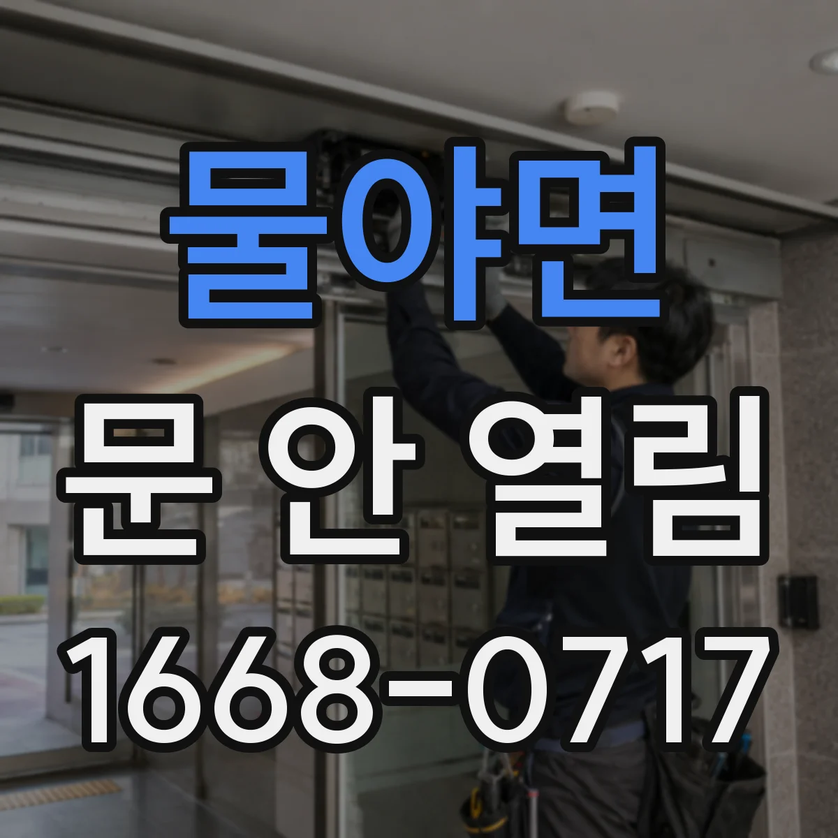 물야면 문 안 열림