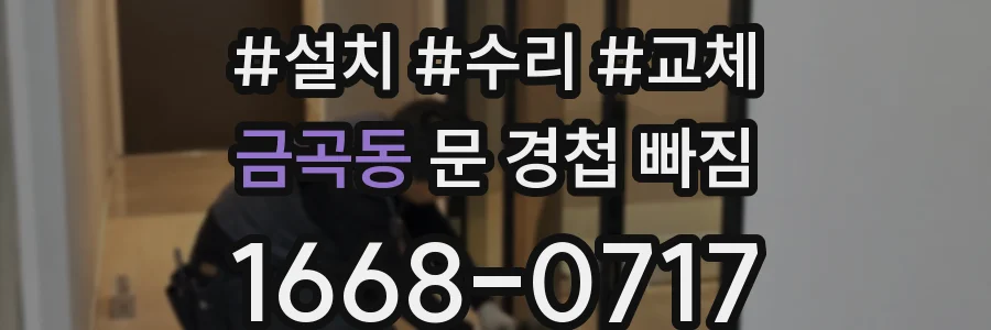 금곡동 문 경첩 빠짐