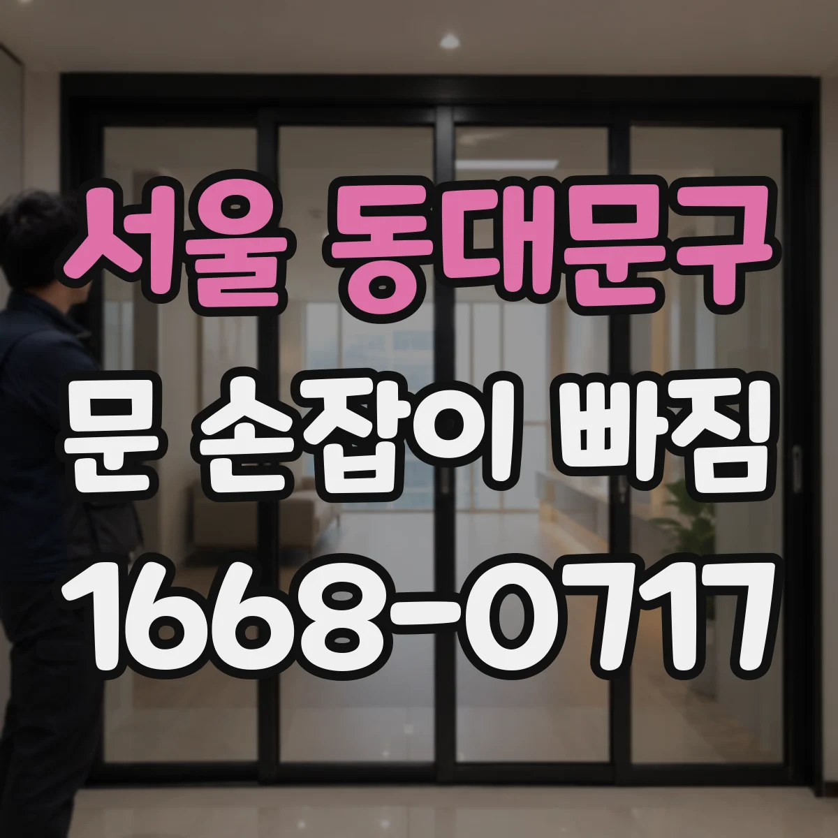 서울 동대문구 문 손잡이 빠짐