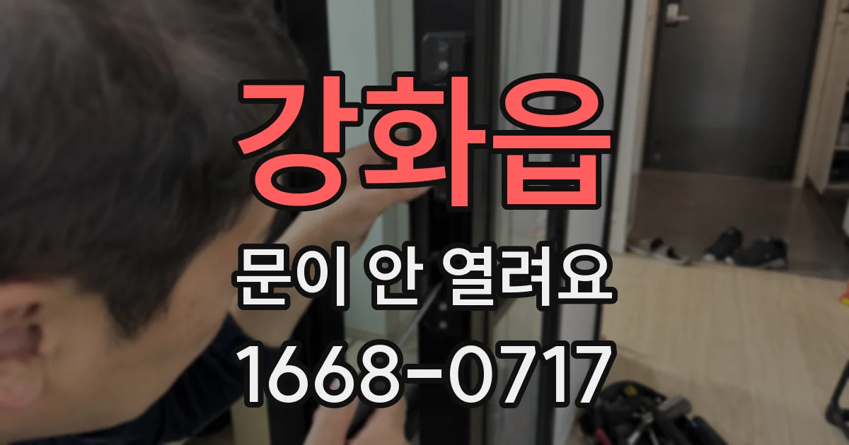강화읍 문이 안 열려요