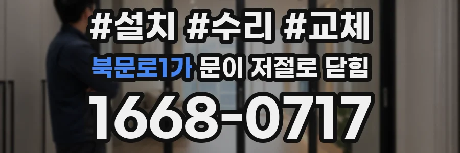 북문로1가 문이 저절로 닫힘