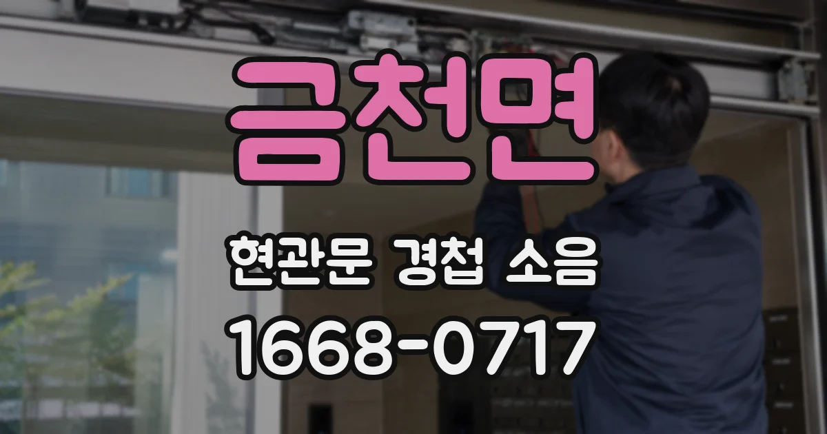금천면 현관문 경첩 소음