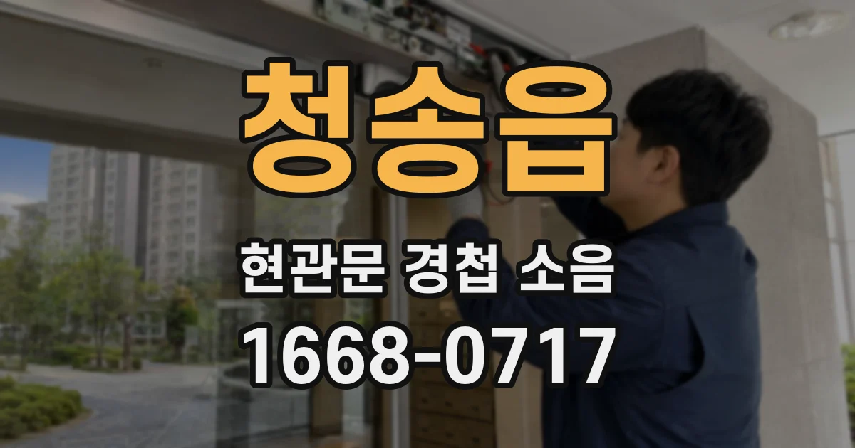 청송읍 현관문 경첩 소음