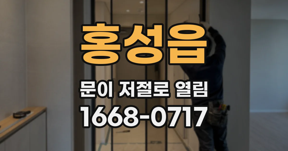홍성읍 문이 저절로 열림
