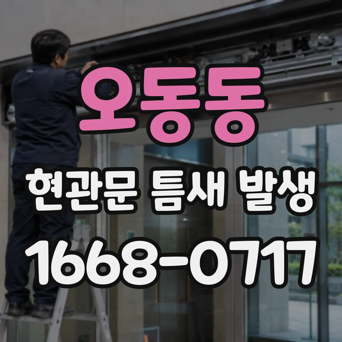 오동동 현관문 틈새 발생