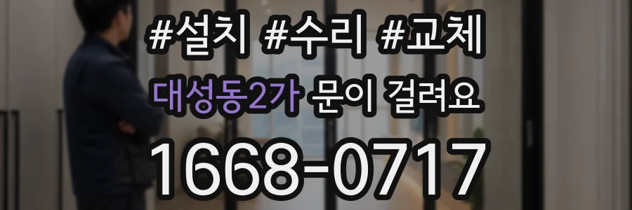 대성동2가 문이 걸려요