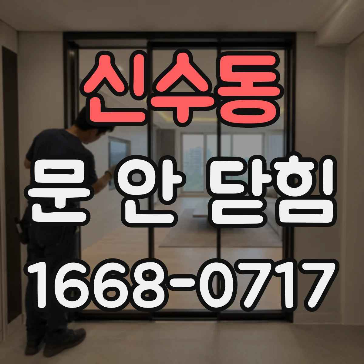 신수동 문 안 닫힘