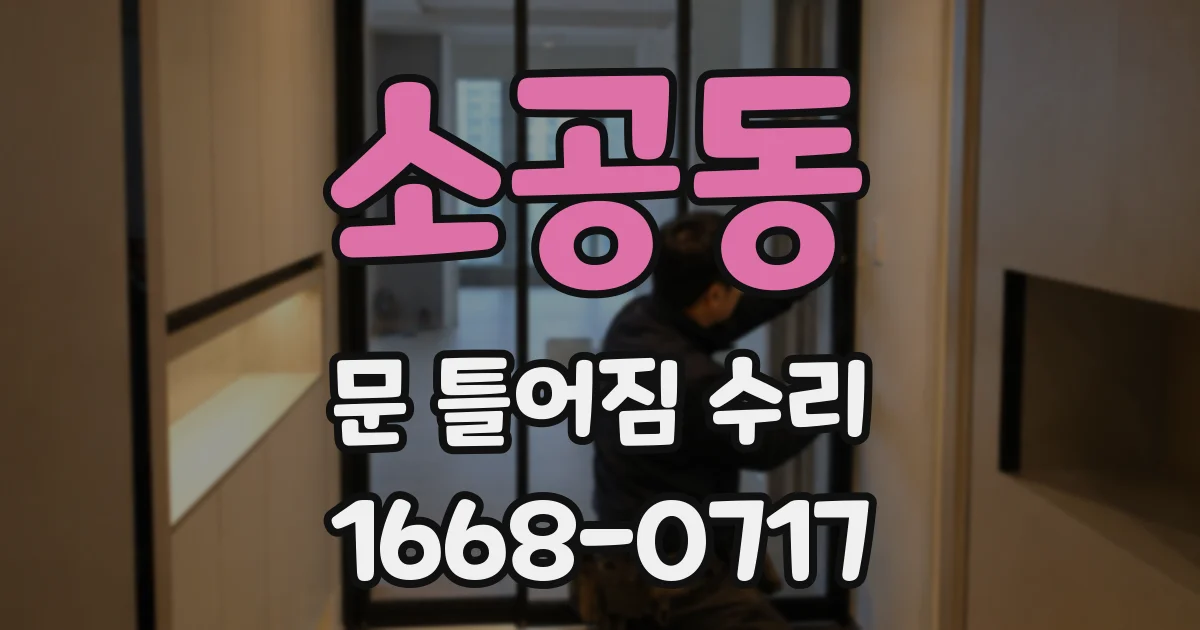 소공동 문 틀어짐 수리