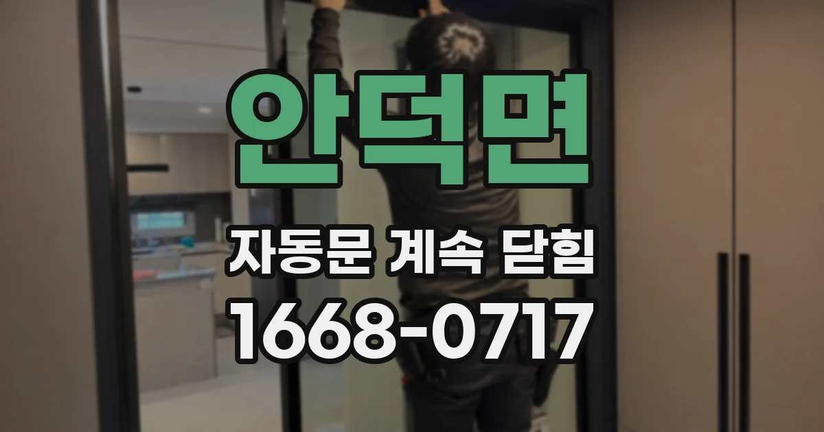 안덕면 자동문 계속 닫힘