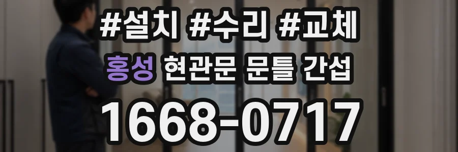 홍성 현관문 문틀 간섭