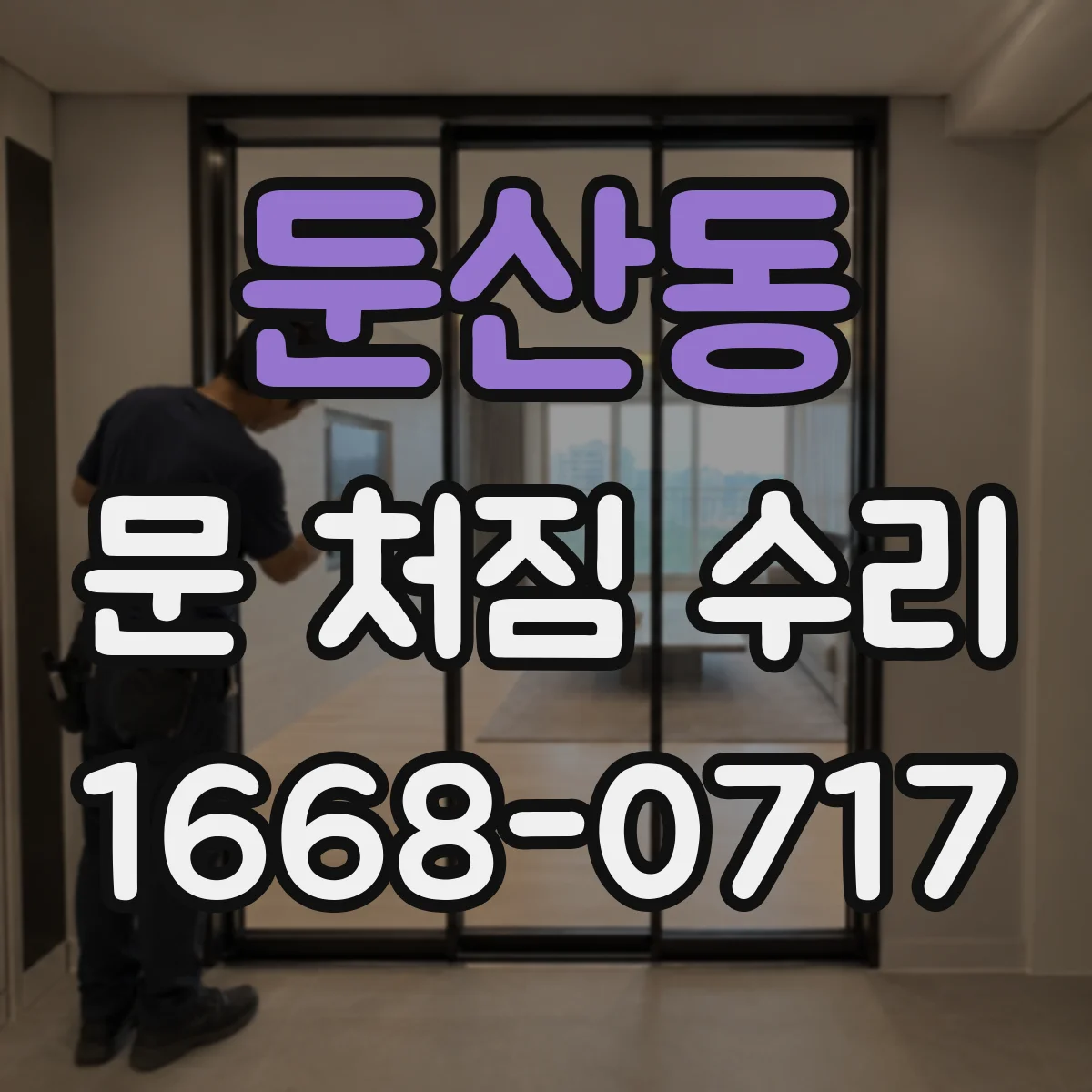 둔산동 문 처짐 수리