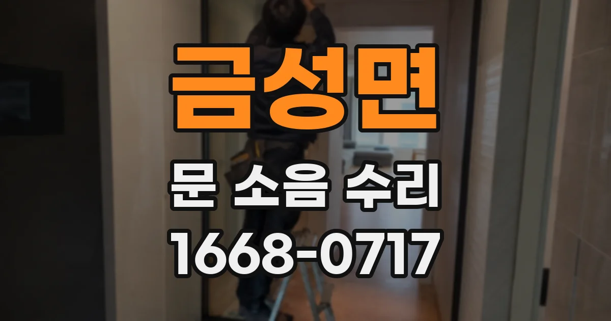 금성면 문 소음 수리