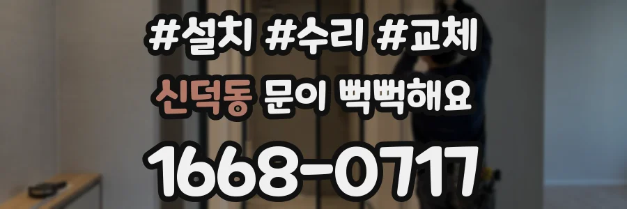 신덕동 문이 뻑뻑해요