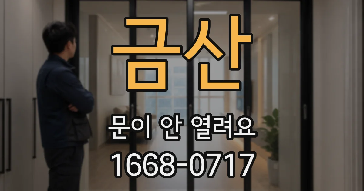 금산 문이 안 열려요