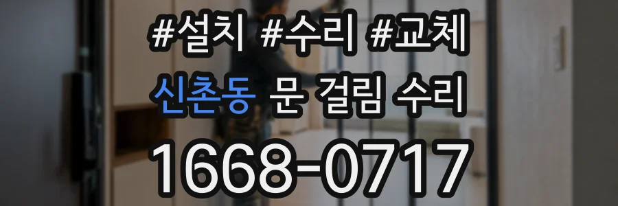신촌동 문 걸림 수리