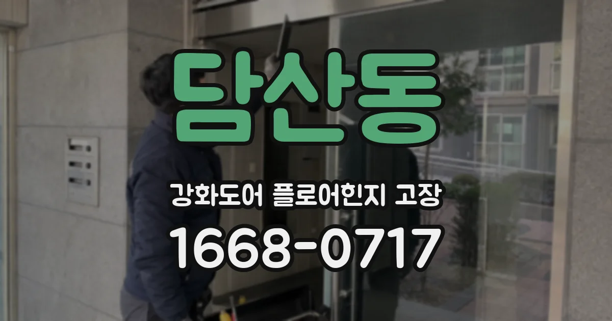담산동 강화도어 플로어힌지 고장