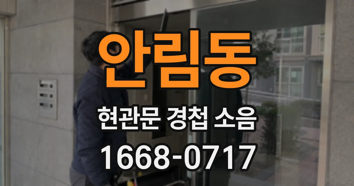 안림동 현관문 경첩 소음