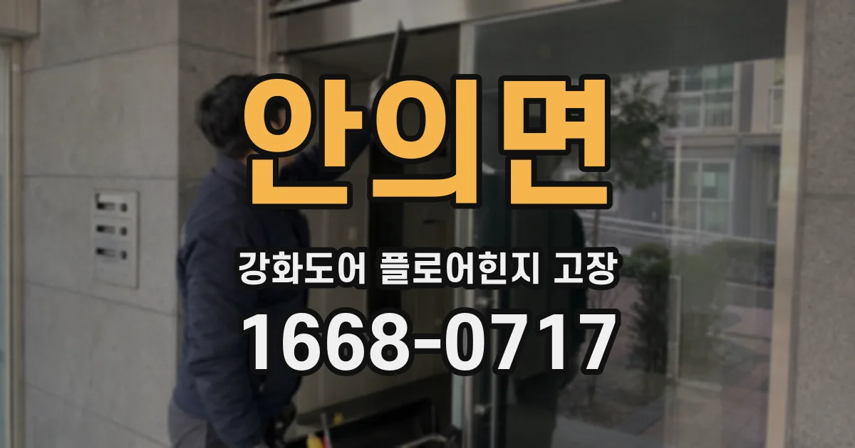 안의면 강화도어 플로어힌지 고장