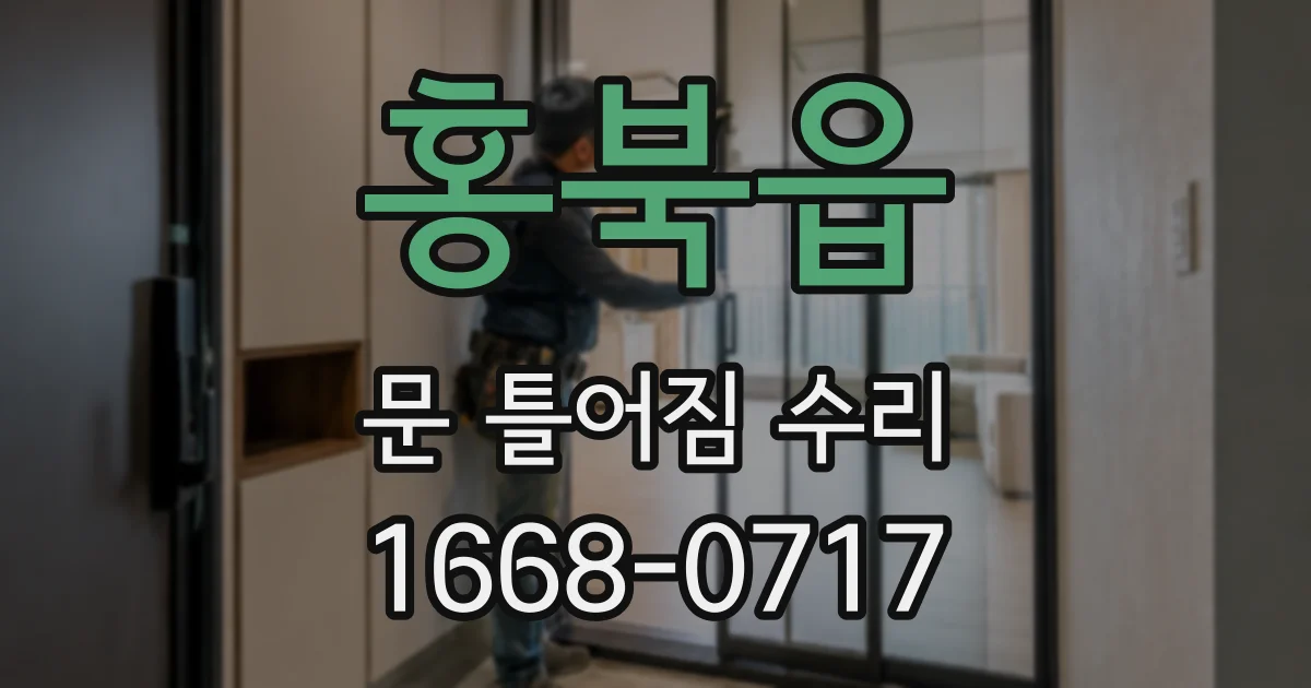 홍북읍 문 틀어짐 수리