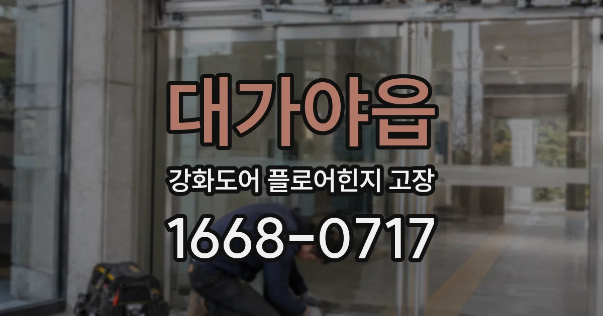 대가야읍 강화도어 플로어힌지 고장
