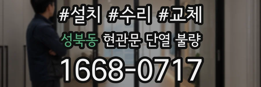 성북동 현관문 단열 불량