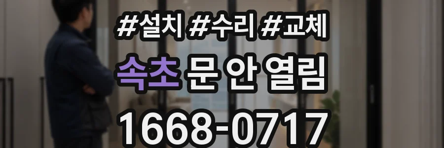 속초 문 안 열림