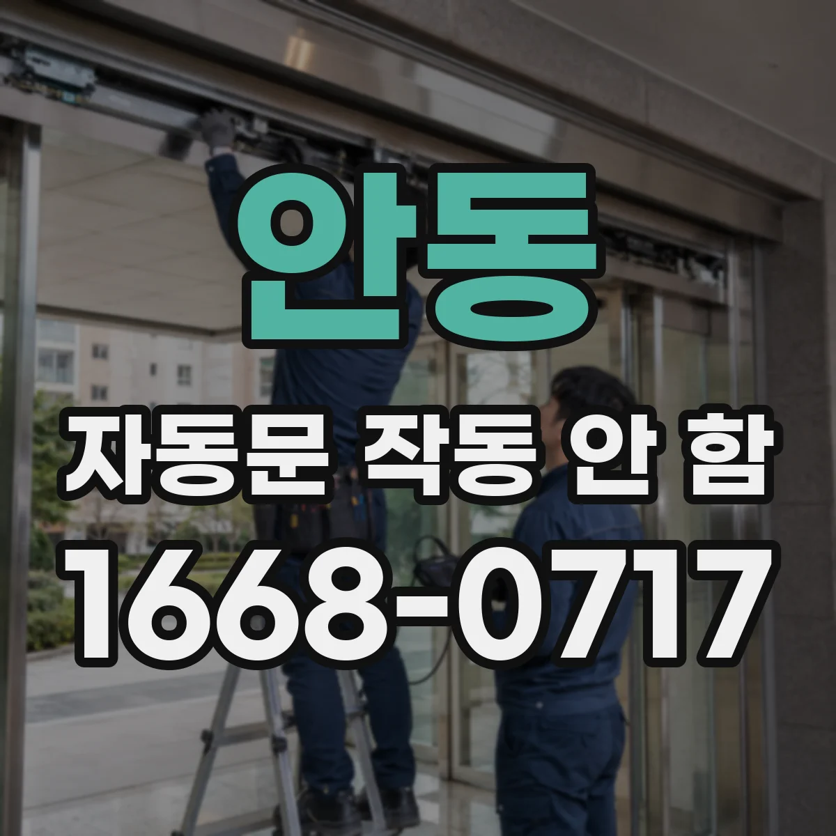 안동 자동문 작동 안 함