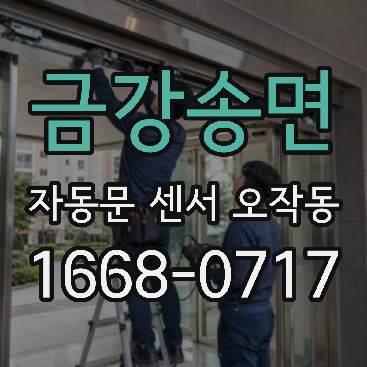 금강송면 자동문 센서 오작동
