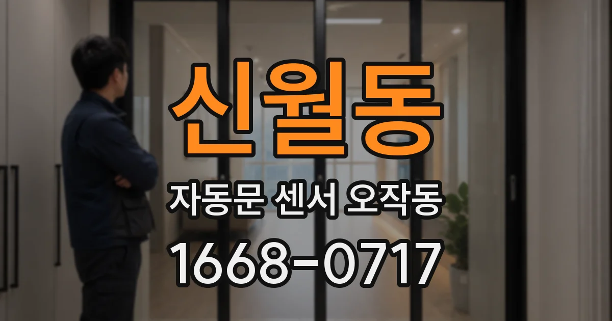 신월동 자동문 센서 오작동