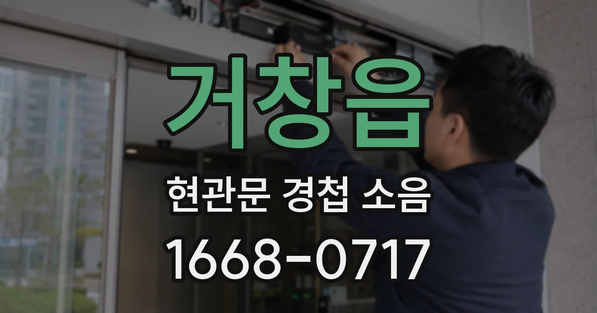거창읍 현관문 경첩 소음