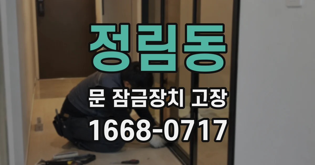 정림동 문 잠금장치 고장
