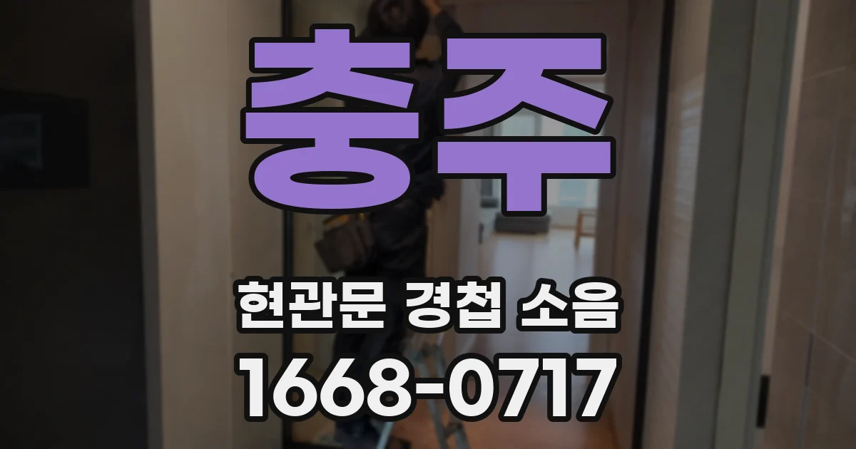 충주 현관문 경첩 소음