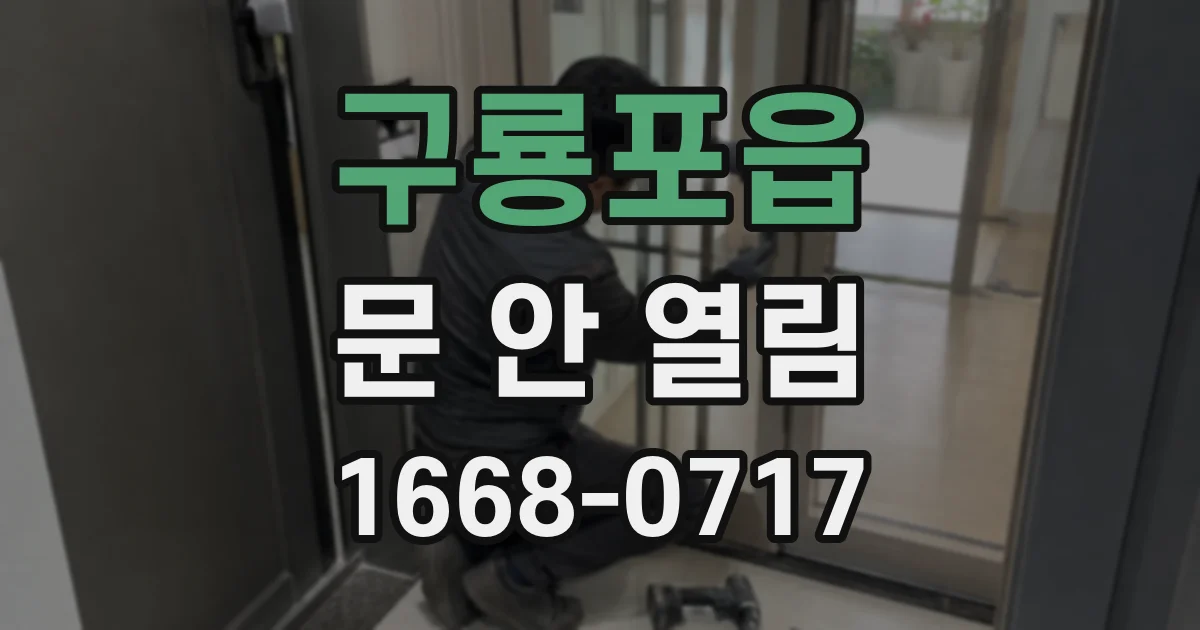 구룡포읍 문 안 열림