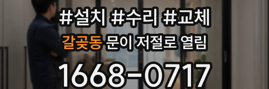 갈곶동 문이 저절로 열림