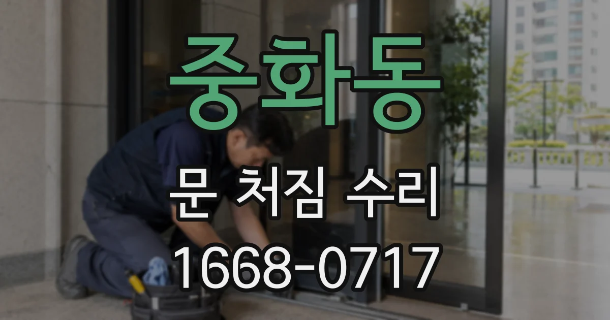 중화동 문 처짐 수리