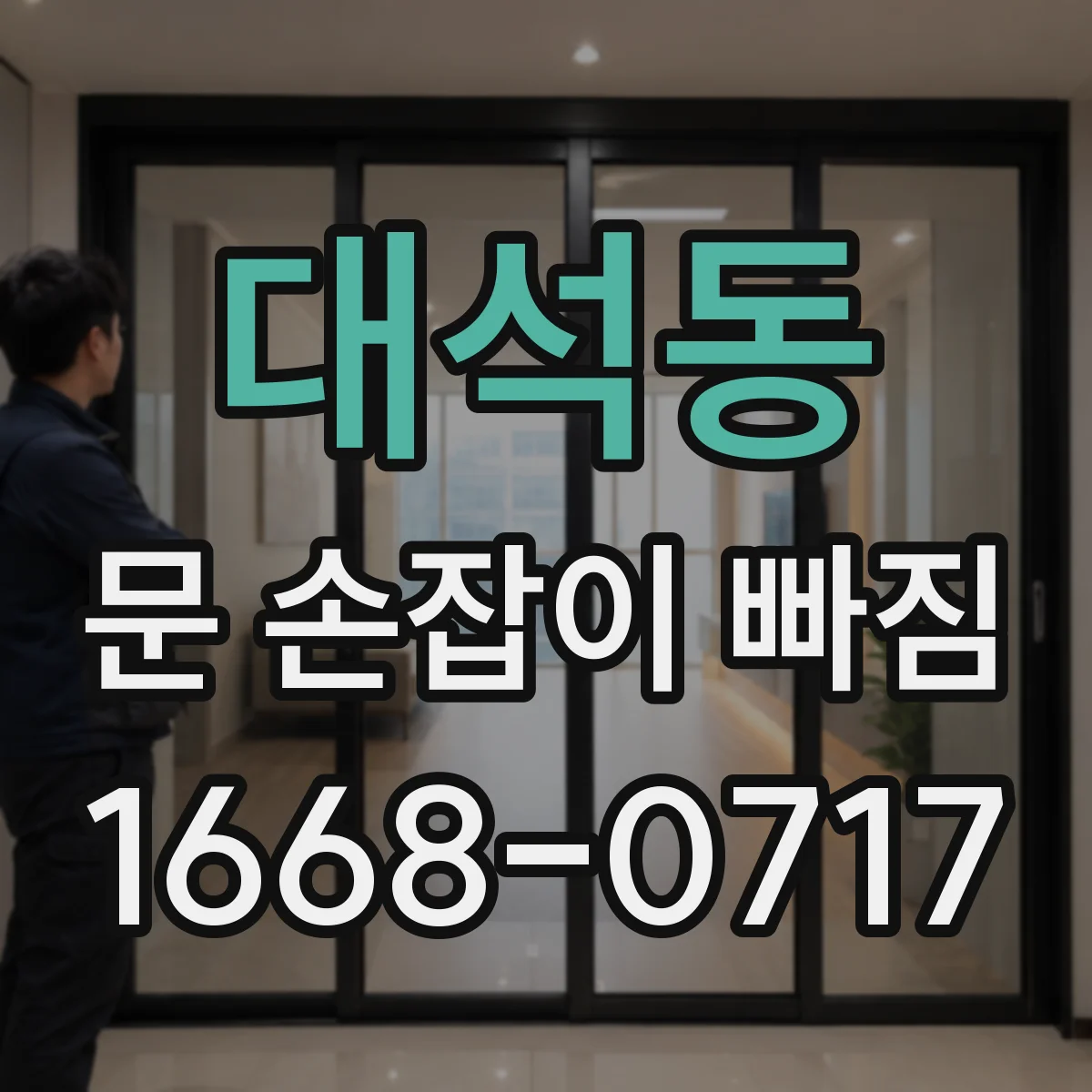 대석동 문 손잡이 빠짐