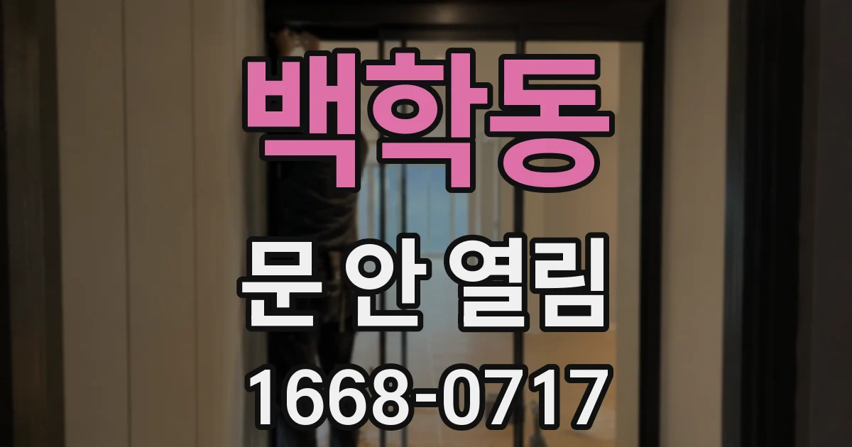 백학동 문 안 열림