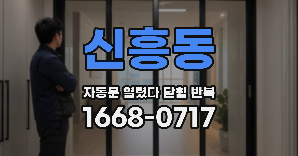신흥동 자동문 열렸다 닫힘 반복 증상은 문이 열렸다가 바로 다시 닫히거나, 멈춘 뒤 다시 작동하는 식으로 나타납니다.