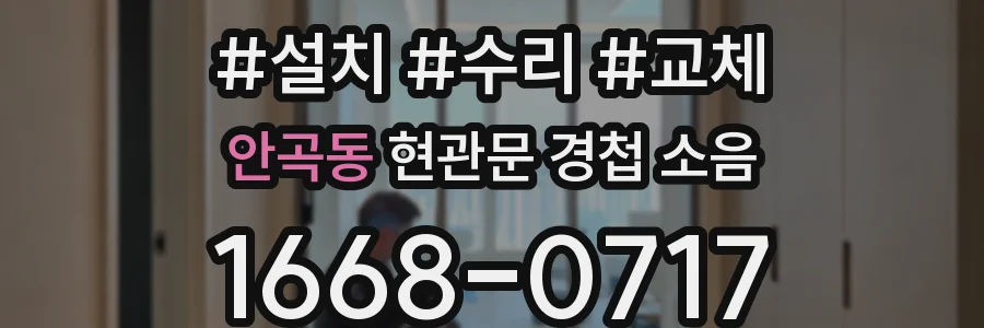 안곡동 현관문 경첩 소음